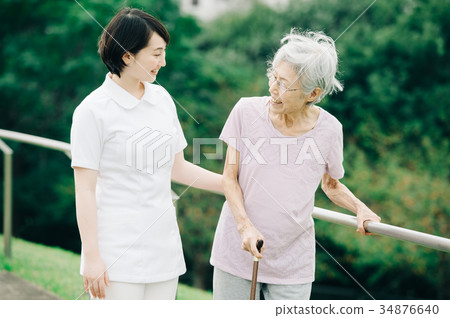 Rehabilitation elderly people and nurses care medical care Rehabilitation elderly people and nurses care medical care 34876640