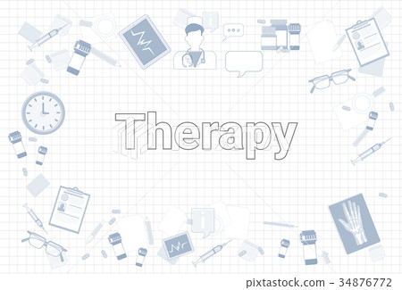 Therapy Stuff On Squared Notebook Paper Background 34876772