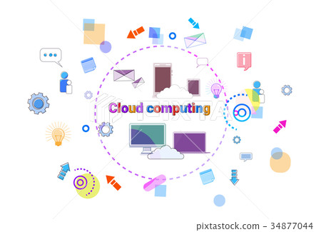 Business Cloud Computing Concept, Remote Data 34877044