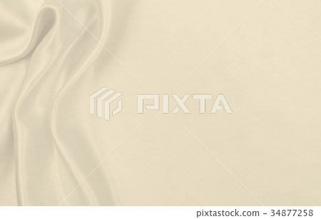 Smooth elegant golden silk or satin luxury cloth 34877258