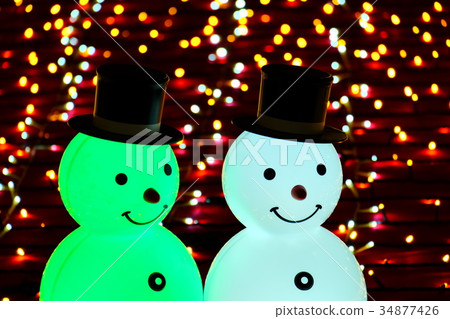 Snowman's illumination Snowman's illumination 34877426
