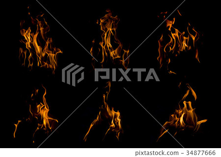 Flames fireplace 34877666