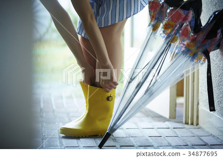 雨天雨靴婦女享受Corde 34877695