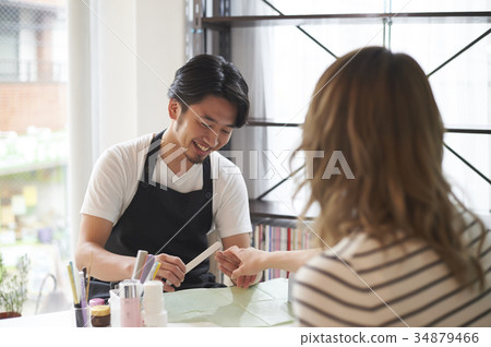 Female worker 34879466