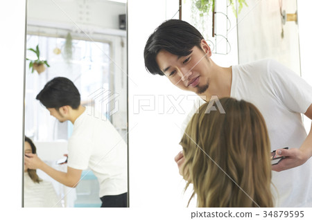 Men hair makeup 34879595