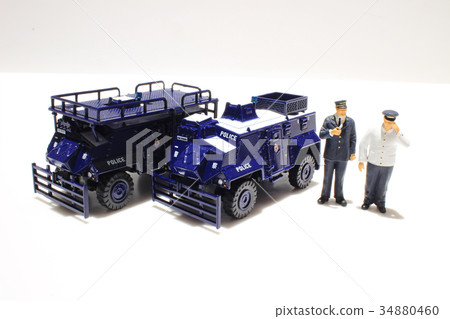 police and  on white background 34880460