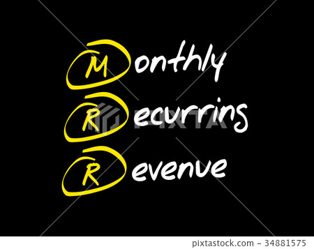 MRR - Monthly Recurring Revenue MRR - Monthly Recurring Revenue 34881575