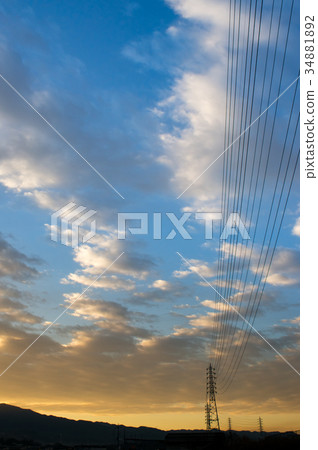 塔和天空 34881892