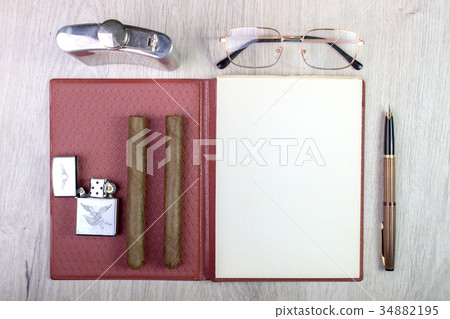 Vintage business look, old style equipment Vintage business look, old style equipment 34882195