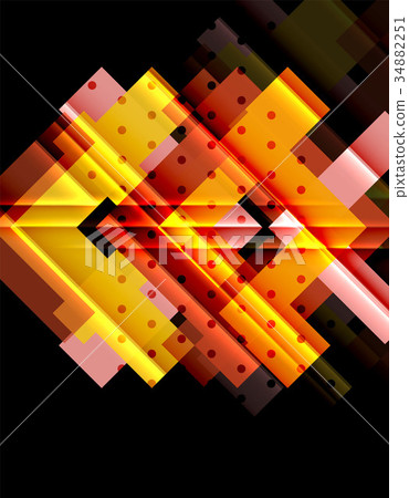 Color arrows on black background 34882251