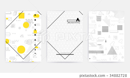 Colorful trend geometric pattern 34882728