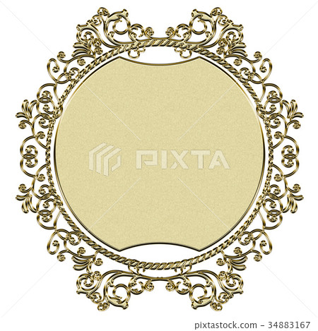 金屬紋理飾品|圓形金|巴洛克裝飾 金屬紋理飾品|圓形金|巴洛克裝飾 34883167