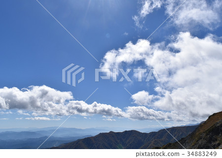 Autumn sky in the Alps 34883249
