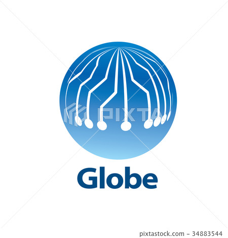 vector logo globe 34883544
