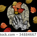Autumn depression old age. 34884667