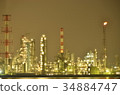 Factory night view 34884747