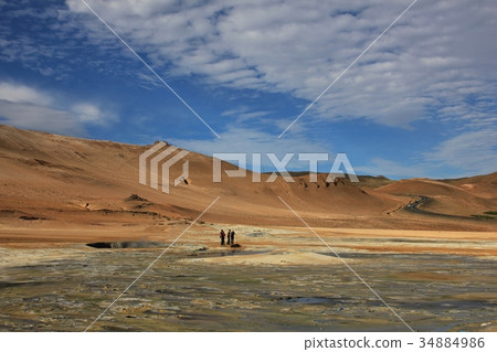 Volcanic landscape near Reykjahlid, Iceland. Volcanic landscape near Reykjahlid, Iceland. 34884986