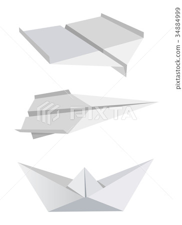 Origami aeroplanes boat  34884999