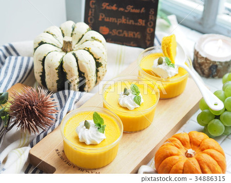 pumpkin pudding 34886315