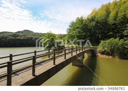 Nakayama池塘自然公園Nakayama池塘Uwajima市愛媛縣 34886761