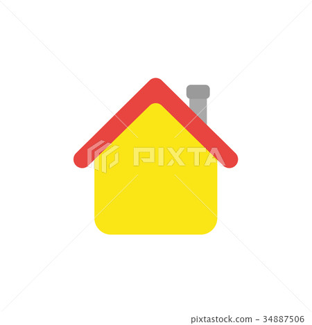 Flat design style vector of house 34887506