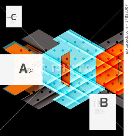 Color triangles background design Color triangles background design 34888307