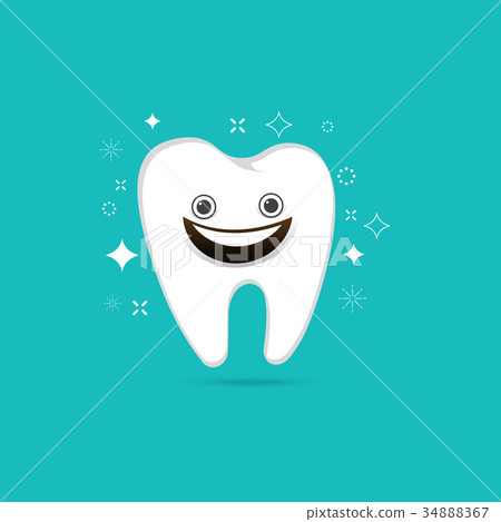 Smiling tooth - Stock Illustration [34888367] - PIXTA