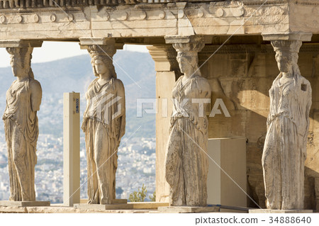 the karyatides statues 34888640