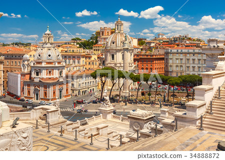 Ancient Trajan Forum in Rome, Italy Ancient Trajan Forum in Rome, Italy 34888872