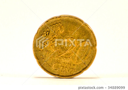 Coin of twenty cent of the euro Coin of twenty cent of the euro 34889099