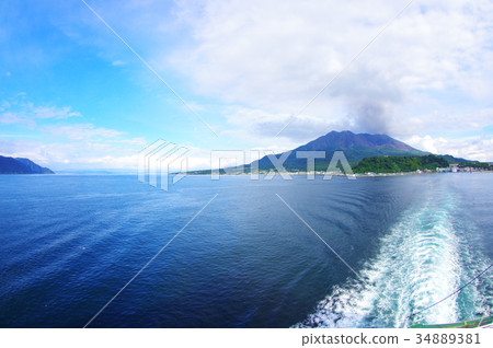 Sakurajima erupting 34889381