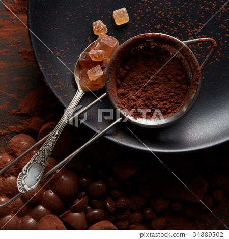 Turkish Delight and cocoa powder 34889502