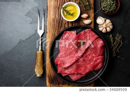 Fresh raw meat beef steaks. Beef tenderloin in 34889509