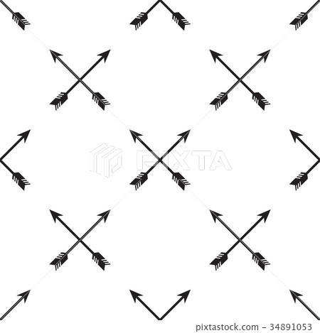 Crossed arrows seamless pattern - Stock Illustration [34891053] - PIXTA