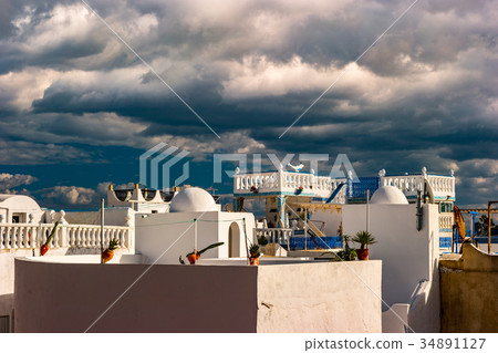 Hammamet, Tunisia. Image of architecture of old 34891127