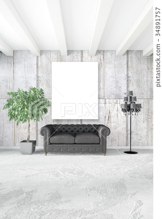 Loft bedroom in modern style interior design with Loft bedroom in modern style interior design with 34891757