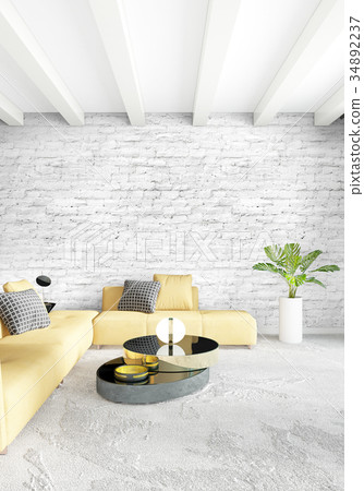 Loft bedroom in modern style interior design with 34892237