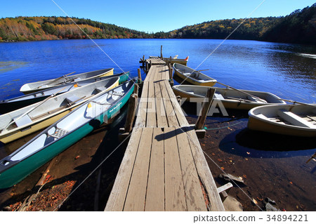 Shirakomaike autumn and rental boat Shirakomaike autumn and rental boat 34894221