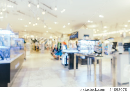 Abstract blur and defocused shopping mall 34898078