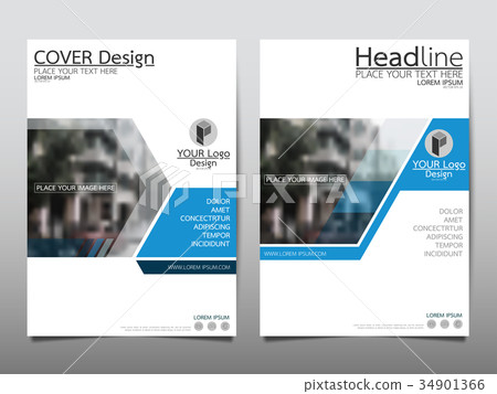 Template flyer cover business brochure layout. 34901366