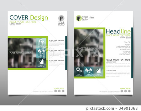 Template flyer cover business brochure layout. 34901368