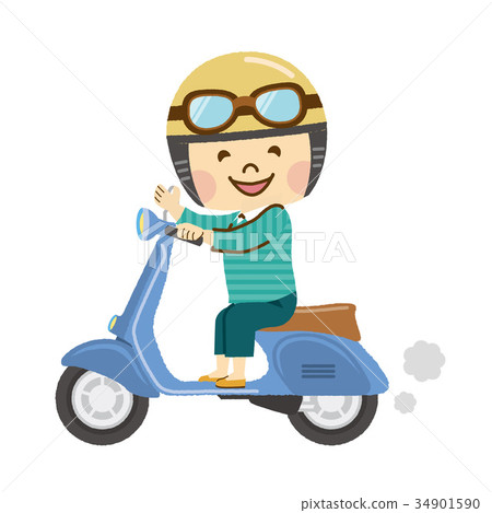 一個騎摩托車的人 一個騎摩托車的人 34901590