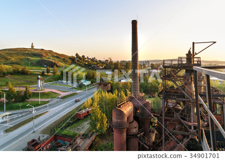 View on old metallurgical plant in Nizhny Tagil 34901701