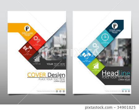 Template flyer cover business brochure layout. 34901825