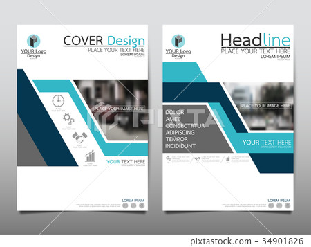 Template flyer cover business brochure layout. 34901826