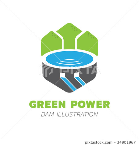 green mountain lake vector illustration green mountain lake vector illustration 34901967