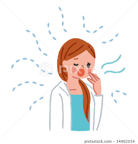 疲倦困倦的女性 34902034