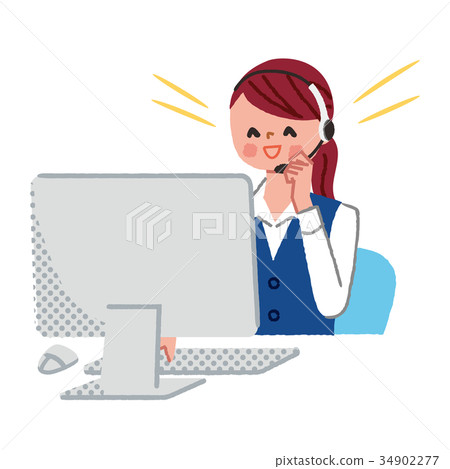 Female Operator Smile Female Operator Smile 34902277