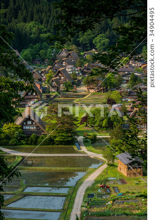 Shirakawa-go spring 34904495