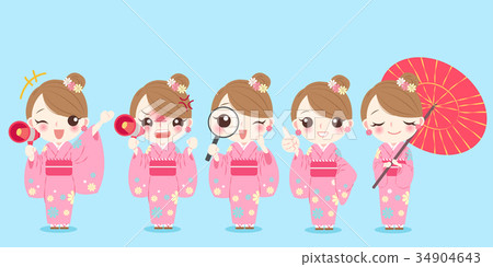 woman wear kimono woman wear kimono 34904643